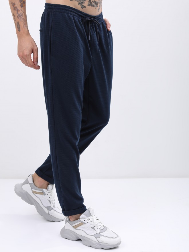 Buy Ketch Navy Blue Regular Fit Casual Track Pant for Men Online at Rs ...