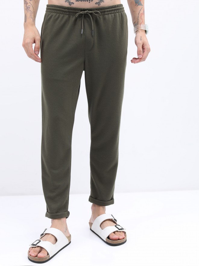 Buy Ketch Olive Slim Fit Casual Track Pant for Men Online at Rs.485 - Ketch