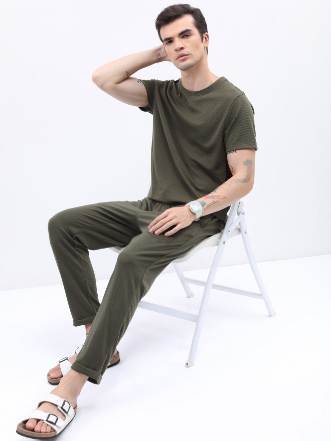 Buy Ketch Olive Slim Fit Casual Track Pant for Men Online at Rs.519 - Ketch