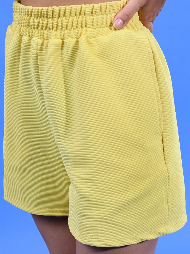 Tokyo Talkies Women Yellow Co-Ords 