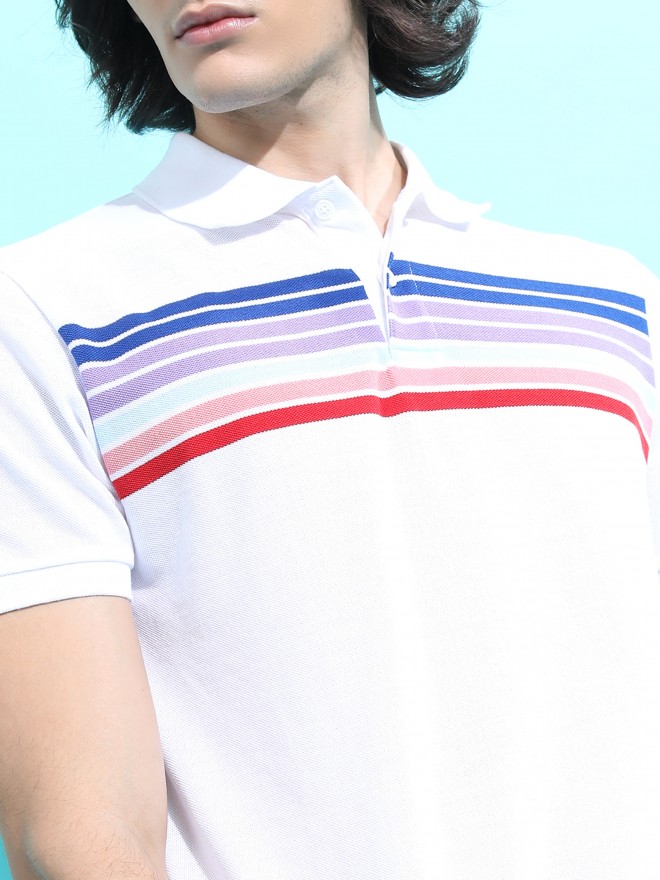 Buy Highlander Whitemulti Striped Polo Collar T Shirt For Men Online At Rs539 Ketch 1380