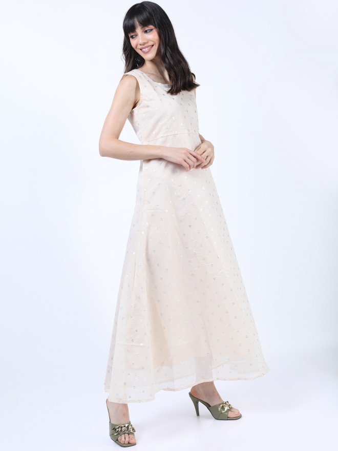 Global desi store white maxi dress