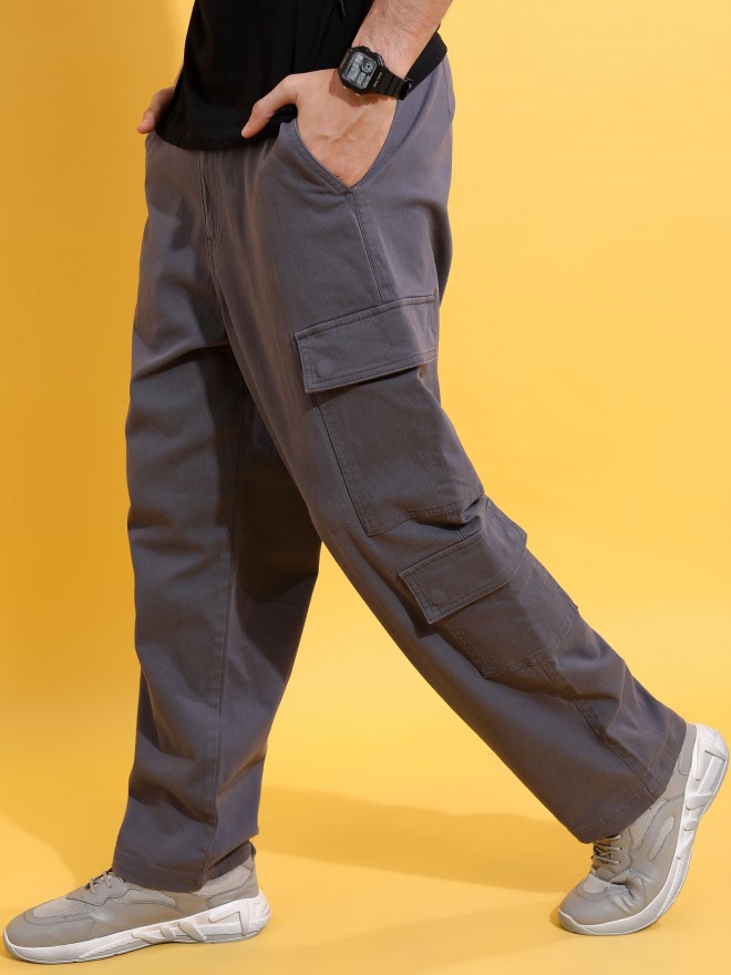 Buy Highlander Grey Regular Fit Solid Casual Trouser for Men Online at  Rs.759 - Ketch