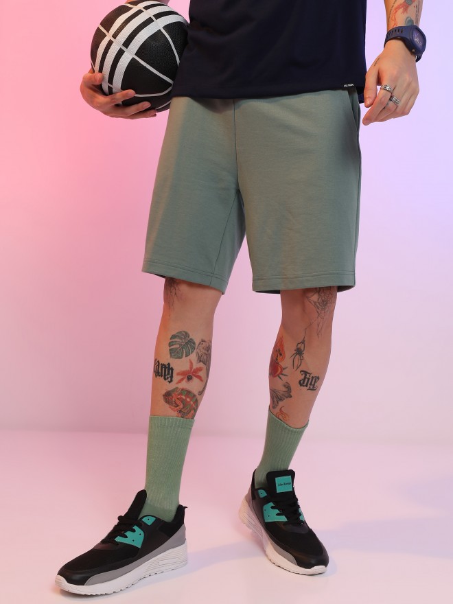 Buy Highlander Green Polyester Shorts for Men Online at Rs.467 - Ketch