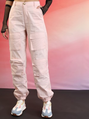 Solid Regular Fit Casual Trousers