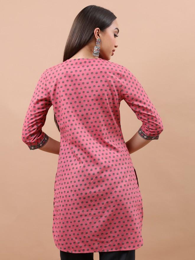 Vishudh Women Rose Printed Tunics 