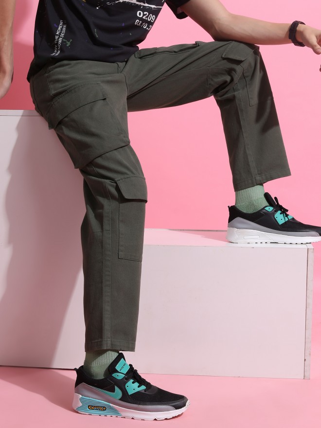 Buy Highlander Dark Green Regular Fit Solid Casual Trouser for Men Online  at Rs.525 - Ketch