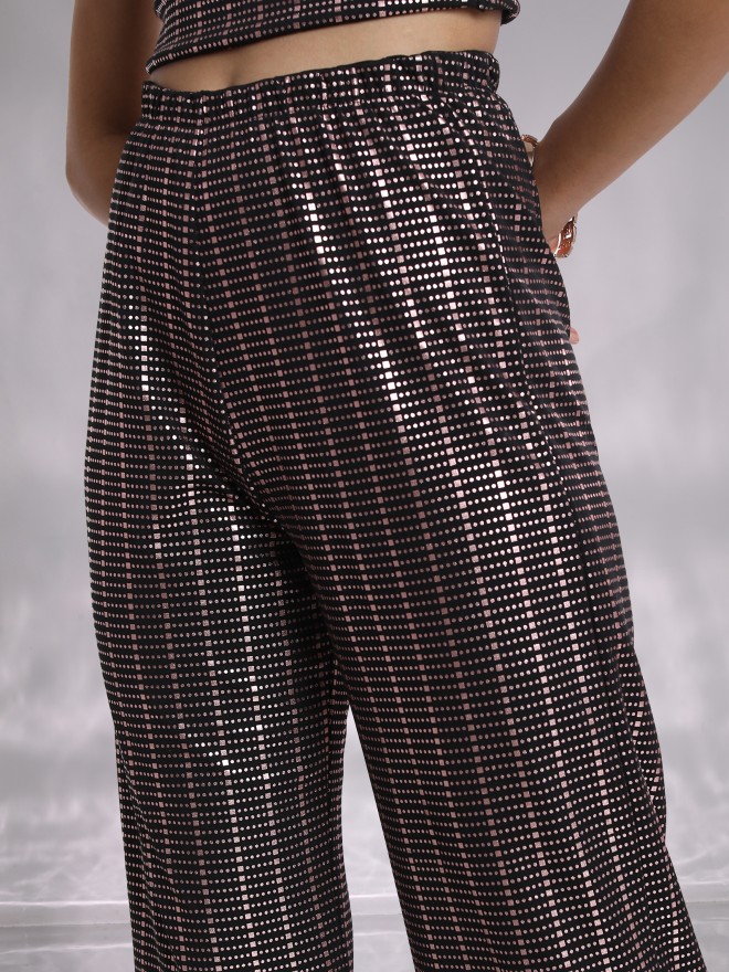 BOSS - Regular-fit trousers in checked stretch material