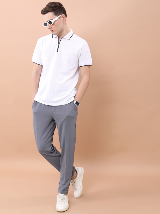 Polo t cheap shirt with trousers