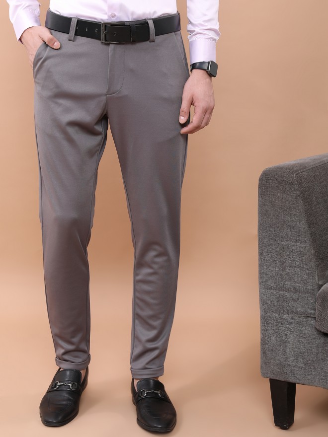 Buy Highlander Olive Green Slim Fit Solid Regular Trousers for Men Online  at Rs.679 - Ketch