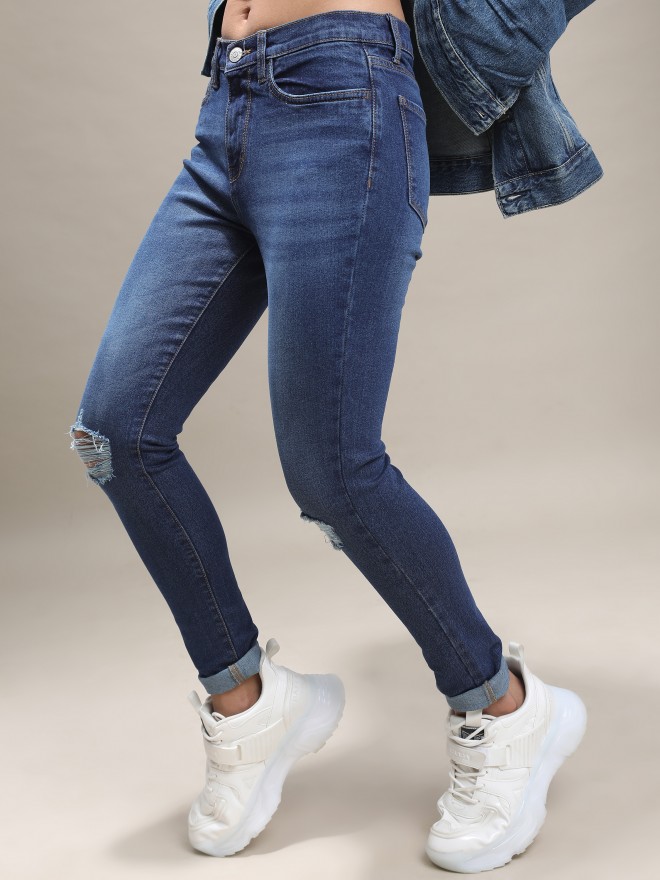 Buy Tokyo Talkies Grey Bootcut Stretchable Jeans for Women Online