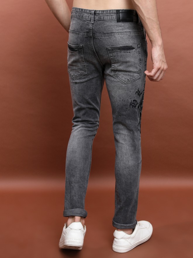 HIGHLANDER Tapered Fit Men Dark Grey Jeans - Buy HIGHLANDER Tapered Fit Men  Dark Grey Jeans Online at Best Prices in India