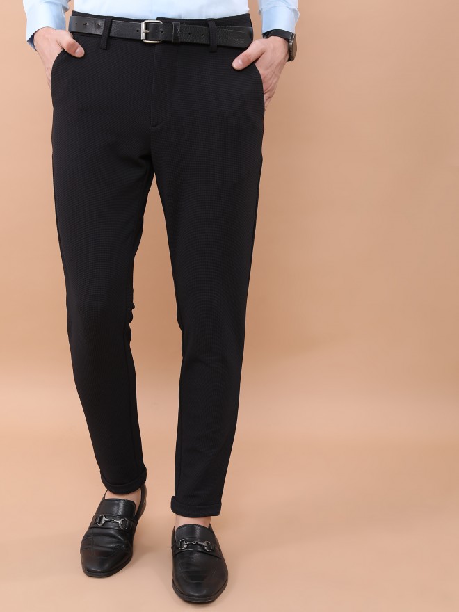 Buy Highlander Black Slim Fit Solid Casual Shirt for Men Online at