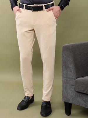 Buy Men Khaki Solid Super Slim Fit Casual Trousers Online - 493366 | Peter  England