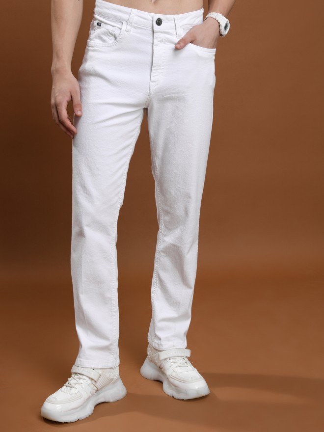 Buy Highlander White Straight fit Jeans for Men Online at Rs.617 - Ketch