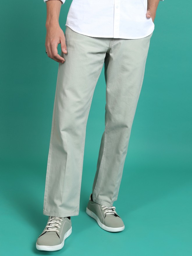 white luxury Slim Fit Men Light Green Trousers - Buy white luxury Slim Fit  Men Light Green Trousers Online at Best Prices in India