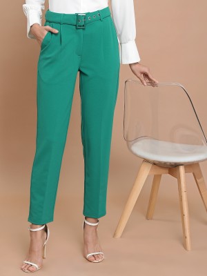 Women's Utility Cargo High Waist Trousers Mint Green – Styledup.co.uk