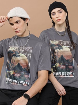 Unisex Round Neck Printed T-Shirt