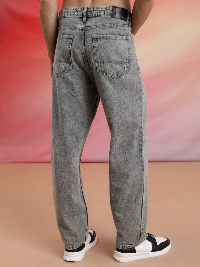 Loose Fit Men's Jeans - Grey