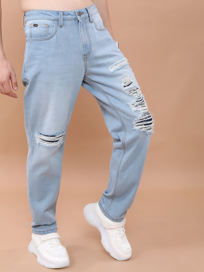 Men's ripped relaxed fit 2024 jeans