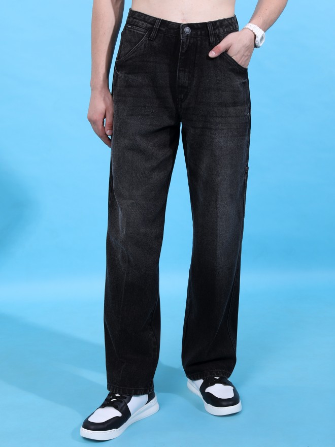 Buy Highlander Black Straight Fit Jeans for Men Online at Rs.699 - Ketch