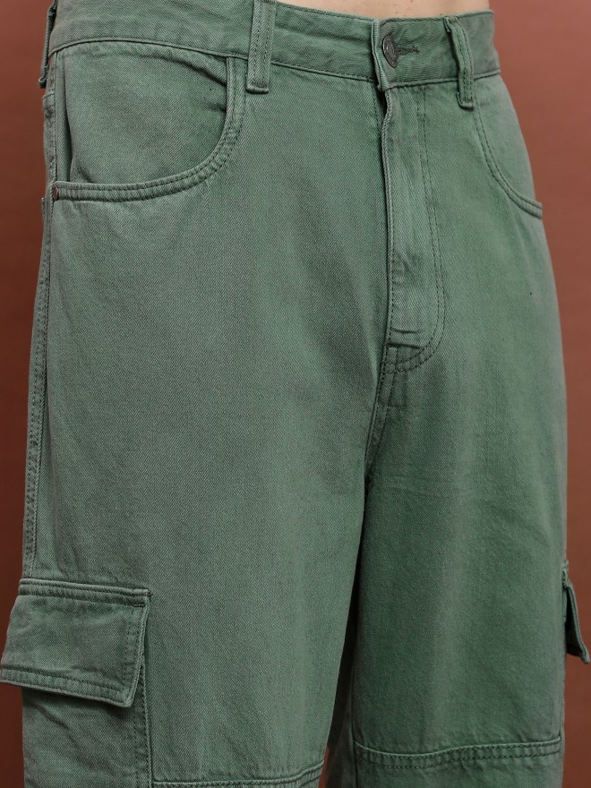 Highlander Men Green Relaxed Fit Clean Look  Jeans 