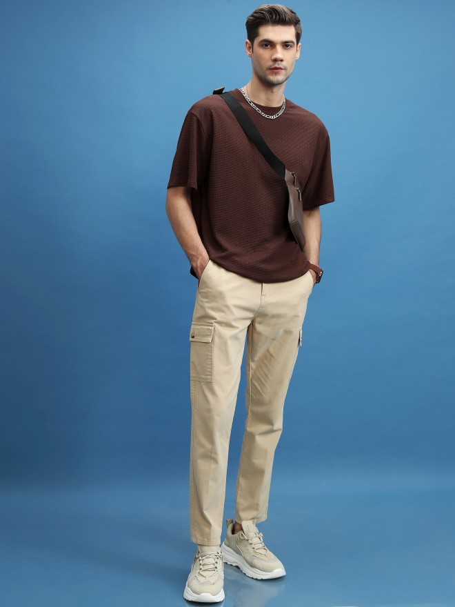 Cotton/Linen Plain Six Pocket Cargo Pant, Regular Fit at Rs 390