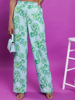 Printed Flared Casual Trousers