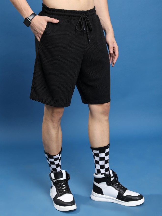 Buy Ketch Black Polyester Shorts for Men Online at Rs.428 - Ketch