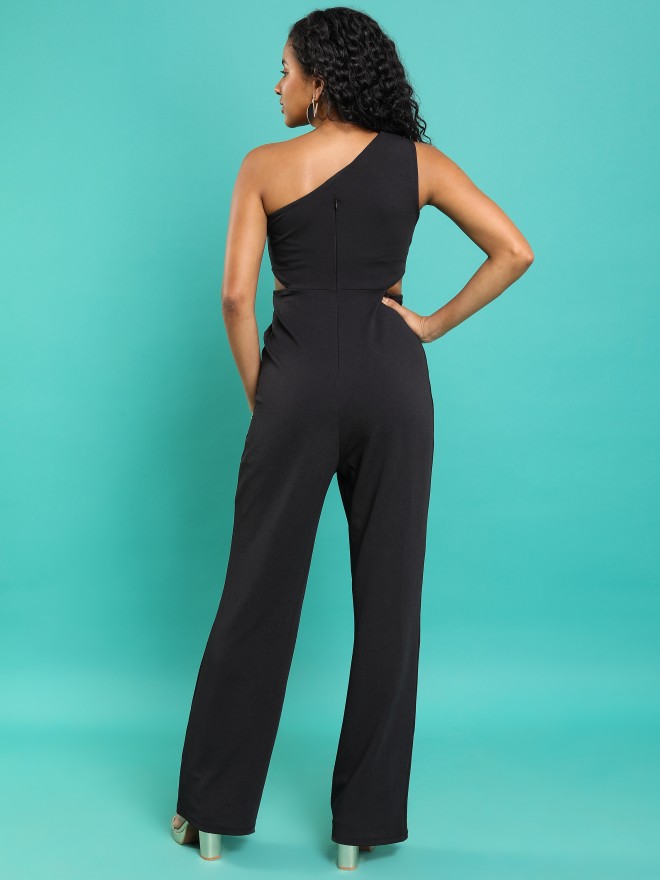 Tokyo Talkies Women Black Solid Jumpsuits 