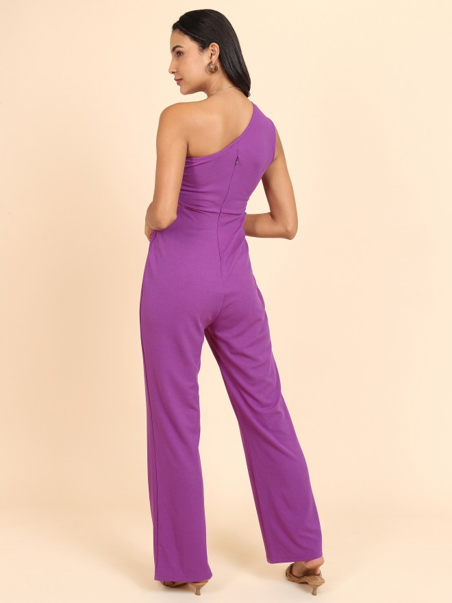 Tokyo Talkies Women Purple Solid Jumpsuits 