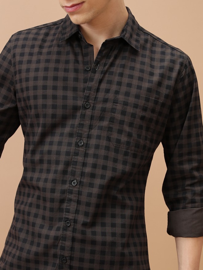 Buy Highlander Olive Green Slim Fit Casual Shirt For Men Online At Rs Ketch