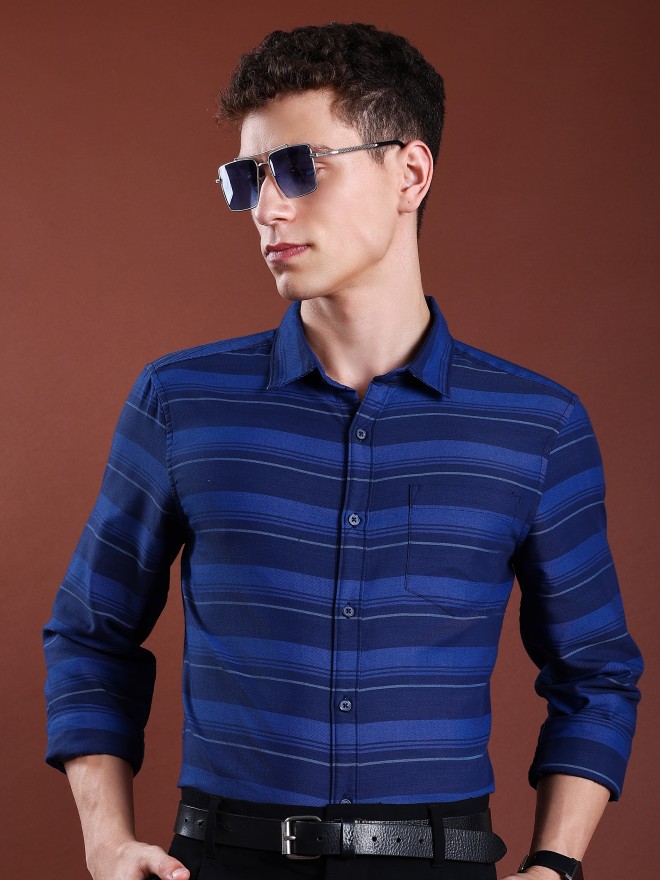 Buy Highlander Navy Blue Slim Fit Shirt for Men Online at Rs.546 - Ketch