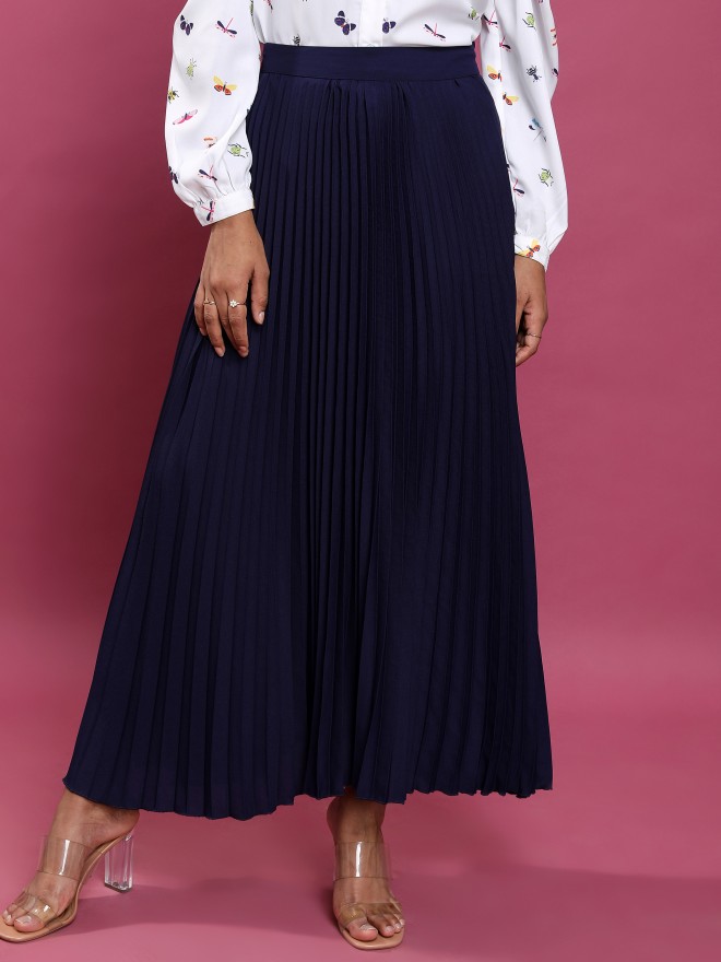 Buy Tokyo Talkies Navy Maxi Skirt for Women Online at Rs.541 - Ketch