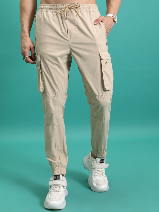 Beige best sale skinny joggers