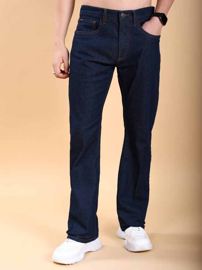 Buy Highlander Indigo Straight Fit Stretchable Jeans for Men Online at ...