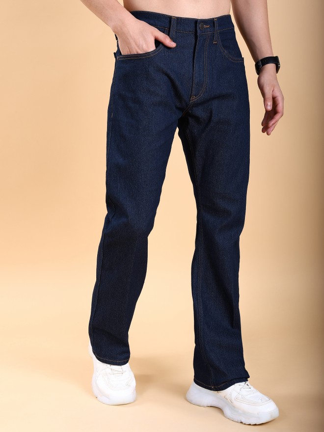 Buy Highlander Indigo Straight Fit Stretchable Jeans for Men Online at ...