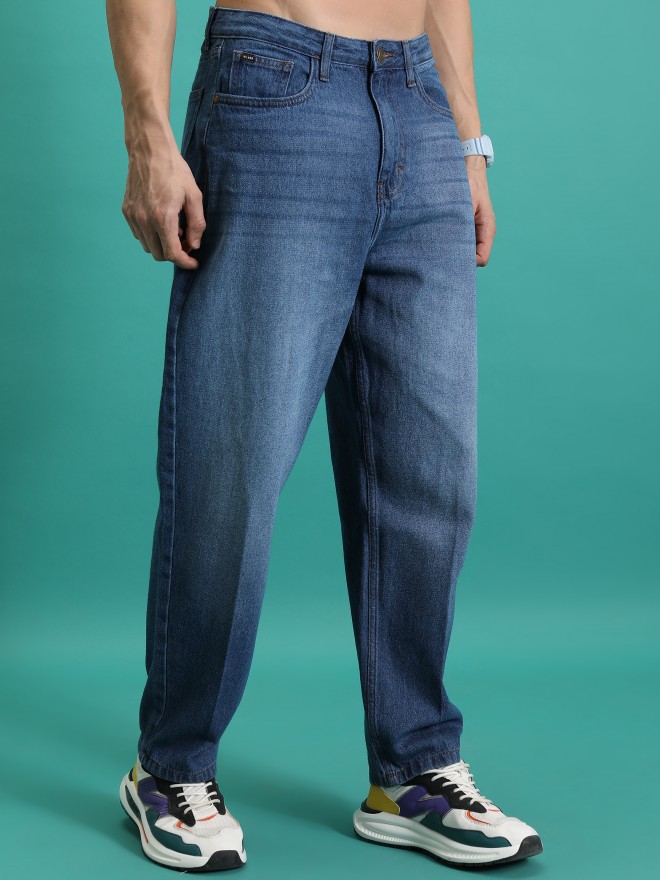 Buy Highlander Dark Grey Tapered Fit Highly Distressed Stretchable Jeans  for Men Online at Rs.810 - Ketch
