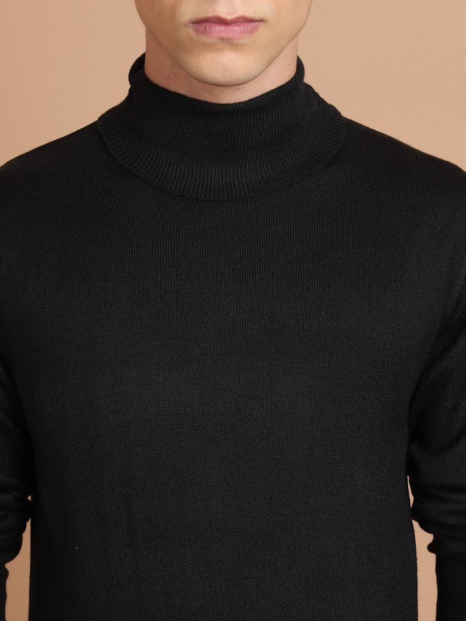 Buy Highlander Black Turtle Neck Sweater for Men Online at Rs.569 - Ketch