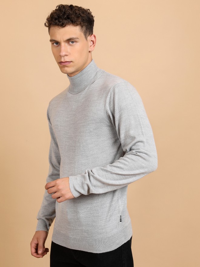 Buy Highlander Grey High Neck Sweater for Men Online at Rs.584 - Ketch