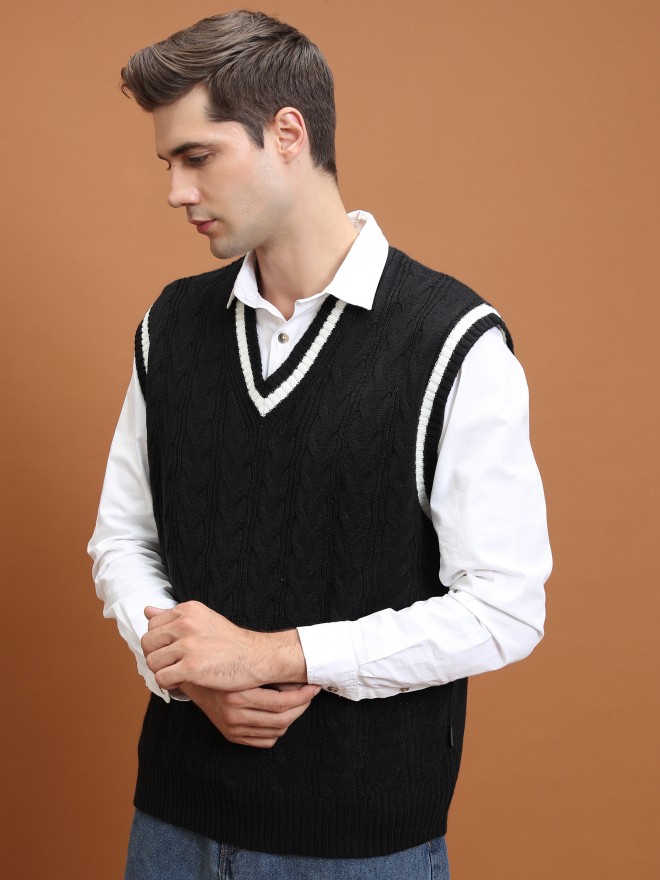 Buy Highlander Black V-Neck Sweater for Men Online at Rs.640 - Ketch