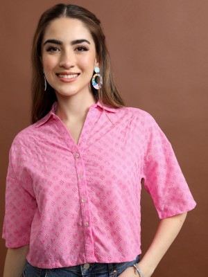 Women Self Design Casual Shirt