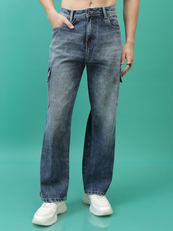 Buy Highlander Blue Straight Fit Jeans for Men Online at Rs.874 - Ketch