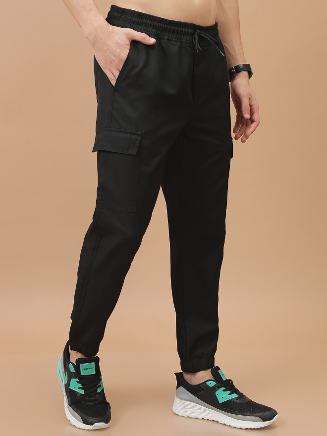 Black trouser joggers sale