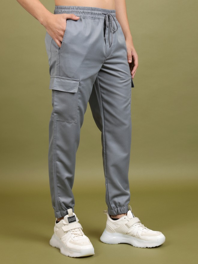 Kala Kendra - Light Grey Casual Jogger Pants For Men