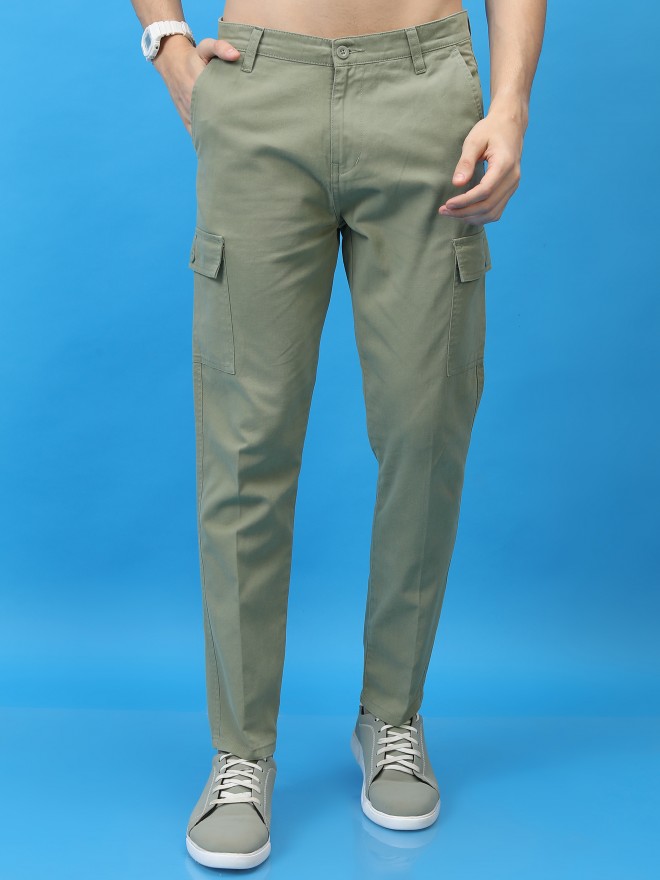Buy KUNDAN Men's Poly-Viscose Blended Olive Green & Light Cot Brown Pack of  2 Formal Trousers Online at Best Prices in India - JioMart.