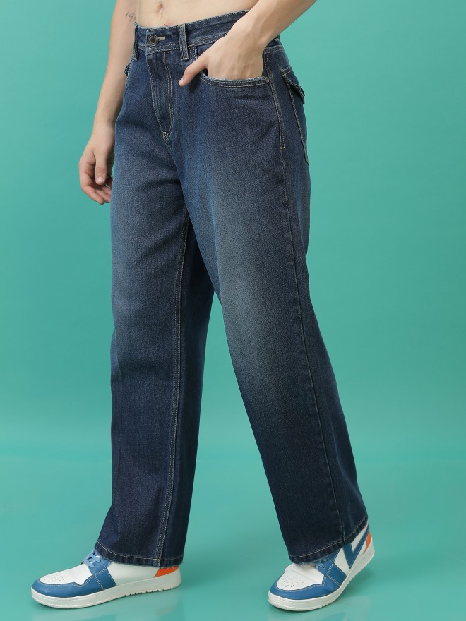 Buy Highlander Indigo Straight Fit Jeans for Men Online at Rs.700 - Ketch