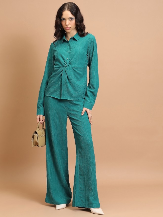 Ketch Women Teal Co-Ords 