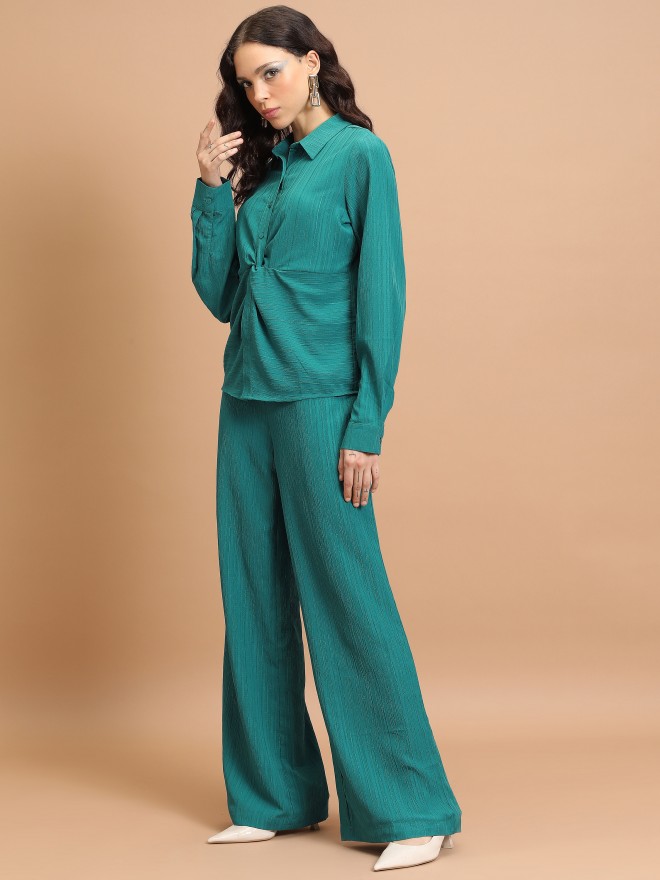 Ketch Women Teal Co-Ords 