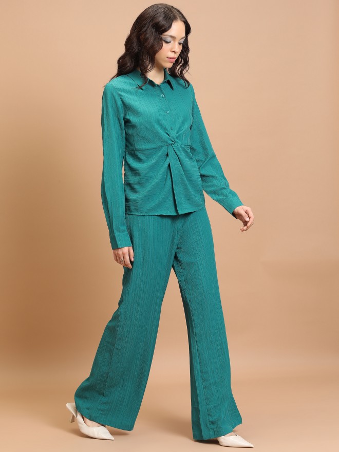 Ketch Women Teal Co-Ords 